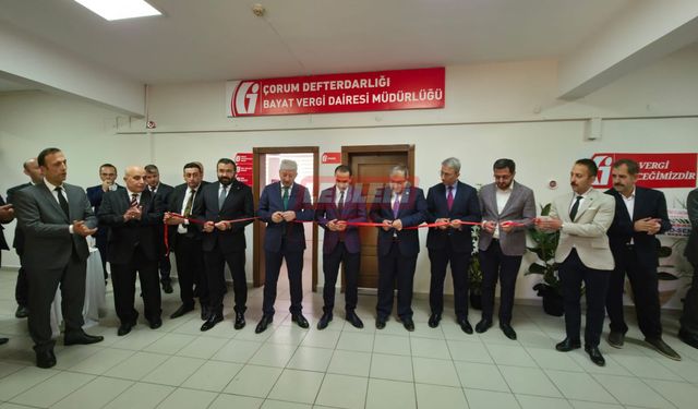 Bayat Vergi Dairesi Müdürlüğü Düzenlenen Törenle Açıldı
