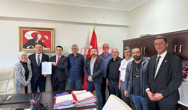 CHP Kargı İlçe Başkanı Çelik, Mazbatasını Aldı