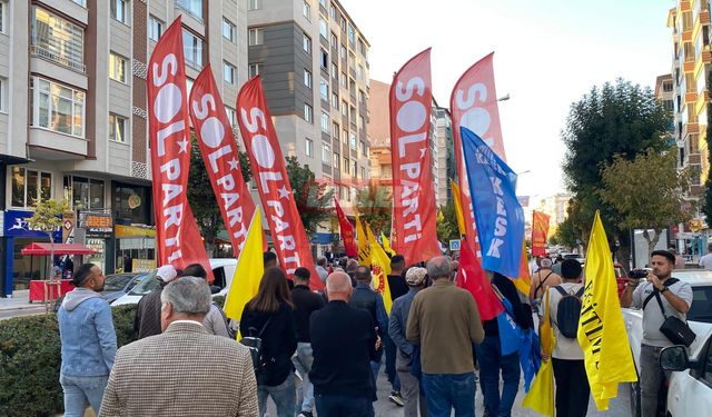 Çorum Emek Ve Demokrasi Platformundan Filistin'e Destek Yürüyüşü