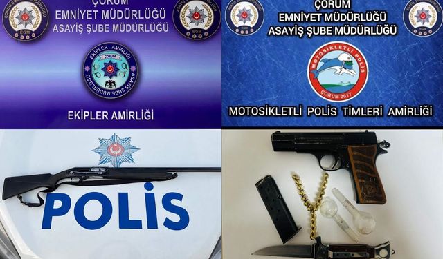 Silah, Uyuşturucu ve Aranan Şahıslar, Polise Takıldı