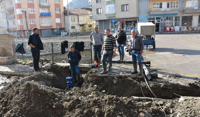 İskilip'te  İçme Suyu  Hattı Güçlendiriliyor