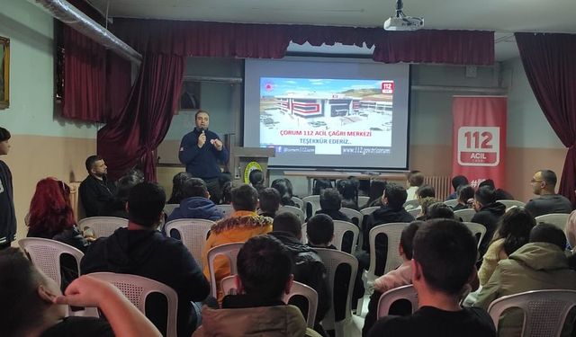 Okulda 112 Farkındalık Eğitimi Yapıldı