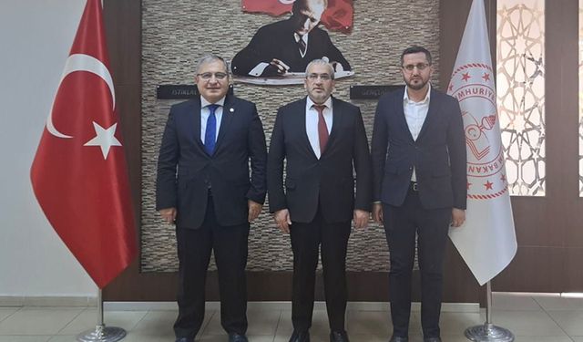 Başkan Ünlü Milli Eğitim Müdürü Çağlar’ı Ziyaret Etti