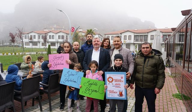 Çay Simitle Sağlıklı Yaşama Dikkat Çektiler