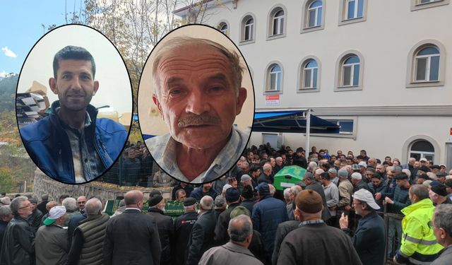 Bıçaklanarak Öldürülen Baba İle Oğlunun Cenazeleri Defnedildi