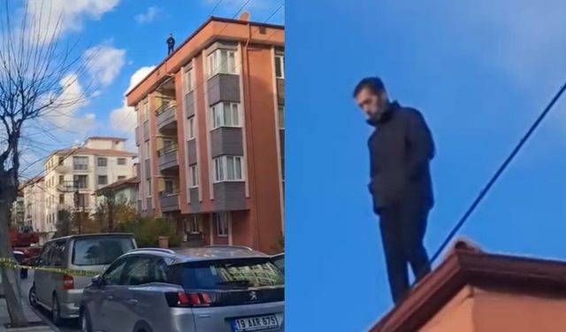 Bunalıma Giren Şahıs Çatıya Çıktı: İkna Çalışmaları Sürüyor