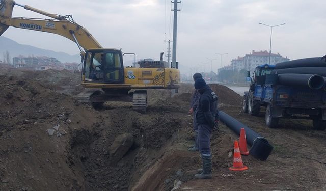 Osmancık’ta 3 Mahalleye Kanalizasyon Hattı Döşendi