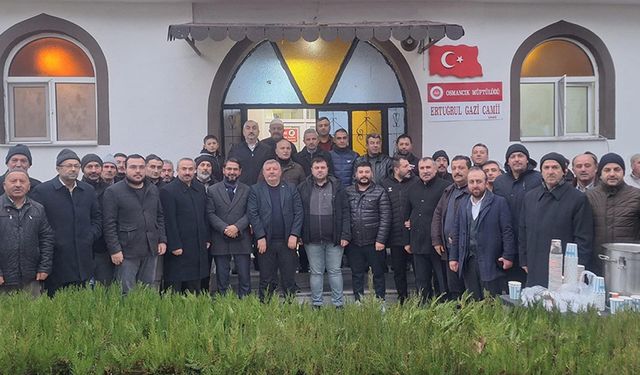 Başkan Gelgör Sabah Namazında Osmancıklılarla Buluştu