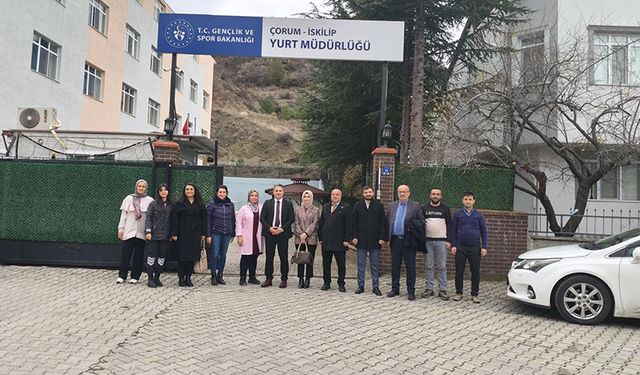 İskilip Yurt Müdürü Aktaş’a Hayırlı Olsun Ziyareti