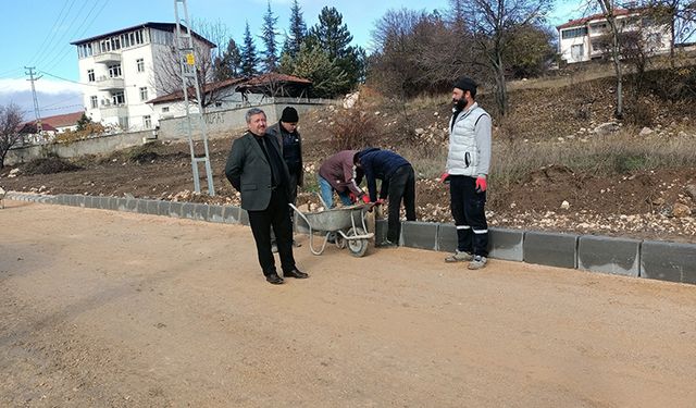 Toydemir Yol Genişletme Ve Bordür Çalışmalarını Denetledi