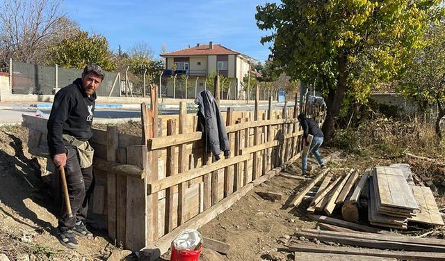 Ortaköy Belediyesi İstinat Duvarları Yaptı