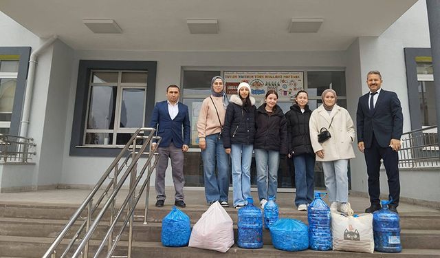 100 kg Kapak Toplayan Gençlere Teşekkür Belgesi