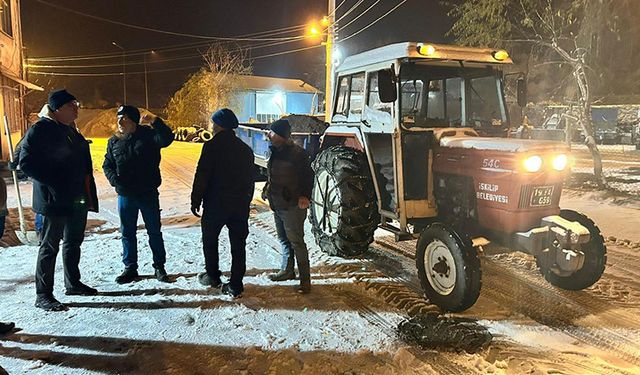 İskilip Belediyesi’nde Kar Mesaisi