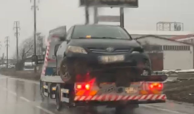 Güvenlik Önlemi Alınmayan Çekicideki Tehlikeyi Sürücüler Önledi