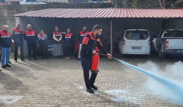 Bayat Tarım Ve Orman Müdürlüğü’nde Yangın Tatbikatı