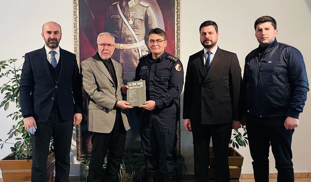 Çorum Türk Ocakları'ndan Komutan Ayvaz'a Nezaket Ziyareti