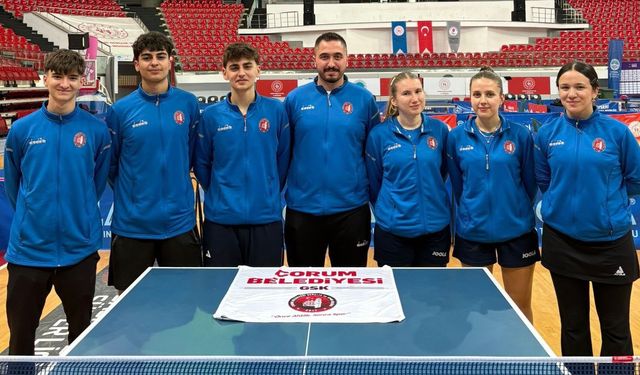 Masa Tenisinde Çorumlu Sporcular Göz Doldurdu