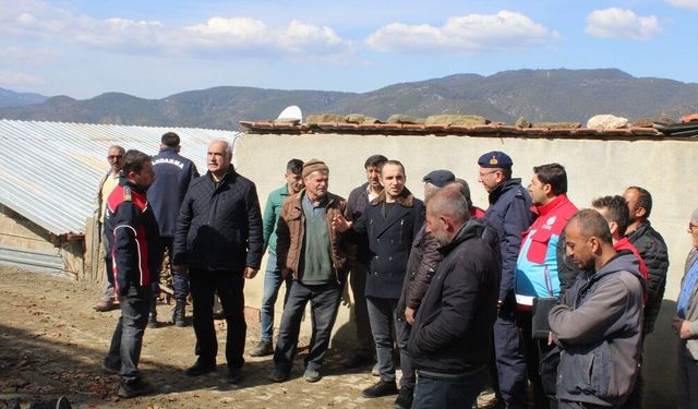 Kaymakam Polat ve Başkan Çizikci’den Yangınzedelere Ziyaret