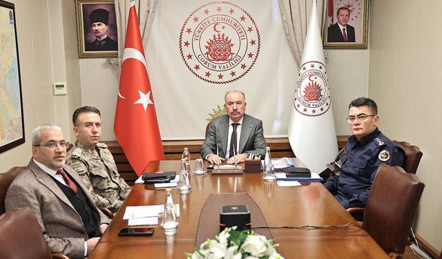 Çorum’da Okullar İçin Güvenlik Tedbirleri Gözden Geçirildi