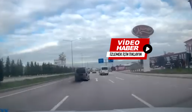 Çevreyolunda Tehlikeli Makas Kamerada: Trafiği Hiçe Saydı