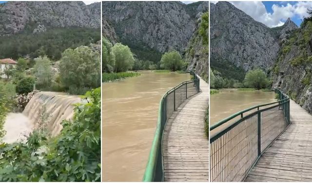 İncesu Kanyonu’nda Alarm! Su Seviyesi Tehlikeli Noktaya Ulaştı