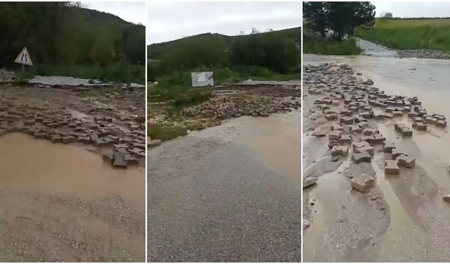 O İlçeyi Sel ve Dolu Vurdu! Altyapı Çöktü