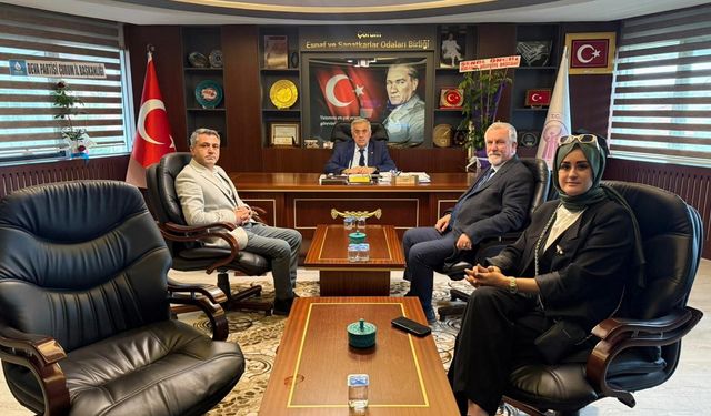 DEVA Partisi Heyetinden ÇESOB Başkanı Recep Gür’e Hayırlı Olsun Ziyareti
