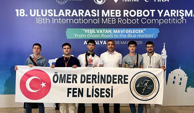 Çorum’un Gururu Oldular! Ömer Derindere Fen Lisesi Robot Yarışmasında Büyük Başarı