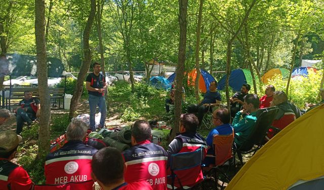 MEB AKUB Ekipleri Afetlere Yeşilgöl'de Hazırlandı