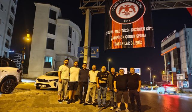 İstanbul’da Çorum FK Coşkusu, Cadde ve Sokaklar Bayraklarla Donatıldı