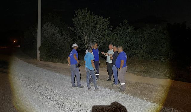Osmancık Belediyesi’nde Gece Mesaisi
