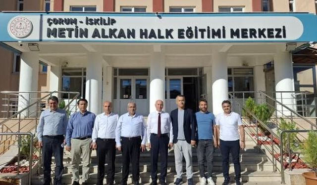 Çağlar, İskilip Metin Alkan Halk Eğitimi Merkezi’ni Ziyaret Etti