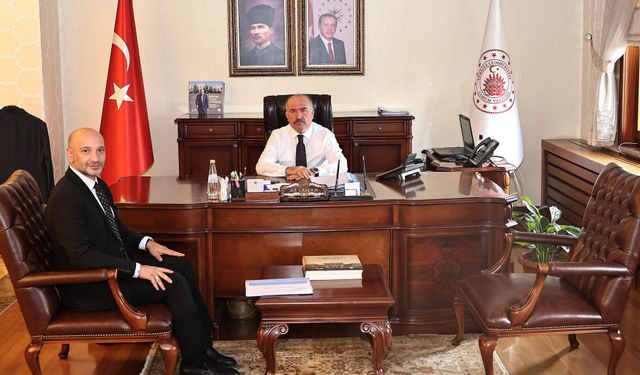 Vali Çalgan, İşkur İl Müdürü Saraçoğlu’nu Kabul Etti