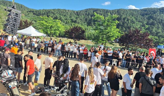 56 Şehirden Motor Tutkunları Laçin Yeşilgöl'de Buluştu