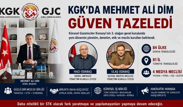 KGK’da Mehmet Ali Dim Güven Tazeledi, Hacı Odabaş Yeniden Yönetimde