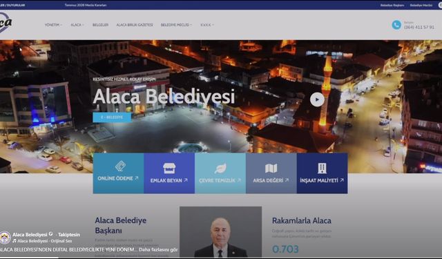 Alaca Belediyesi’nden Dijital Belediyecilikte Yeni Dönem