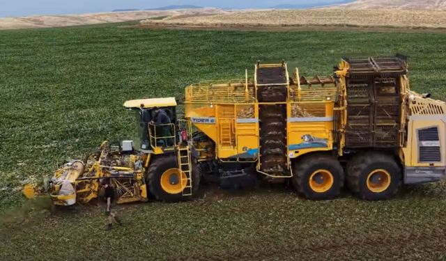 İskilip’te Pancar Hasadında Yeni Nesil Makine Sahada İncelendi