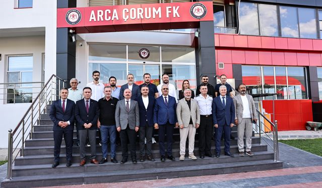 Çorum Protokolünden Arca Çorum FK’ya Ziyaret