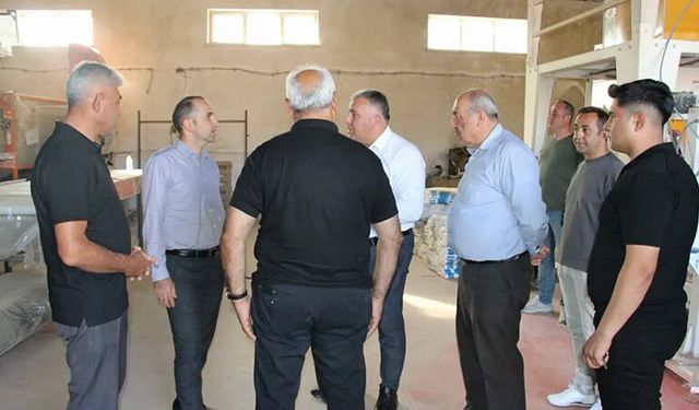 Kaymakam Polat Meyve Kurutma Tesisi’ni İnceledi