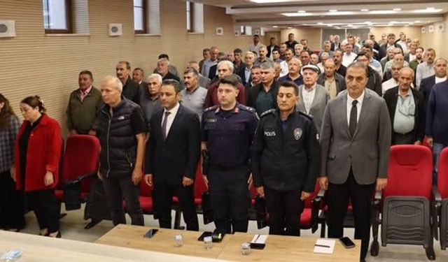 Alaca'da Muhtarlar Toplantısı Yapıldı