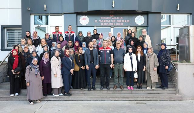 Kadın çiftçiler Çanakkale ve Edirne‘yi gezdi