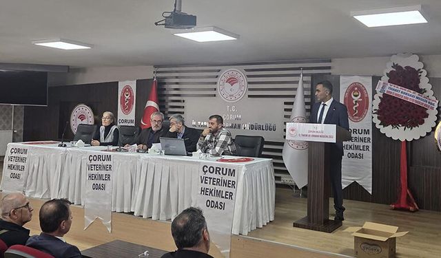 Çorum Veteriner Hekimler Odası’nda Fatih Şerbetci güven tazeledi