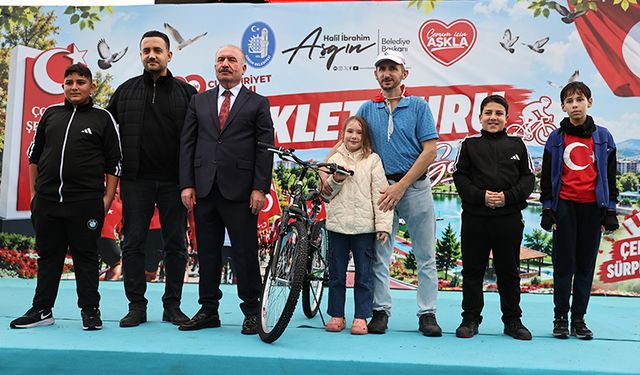 Çorum'da bisiklet turu düzenlendi