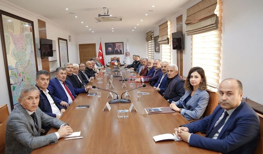 Mahalle Muhtarlarıyla Asayiş Toplantısı Yapıldı