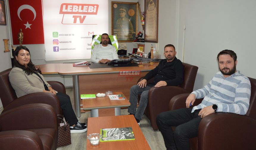 Öz İplik İş Sendikası’ndan Leblebi TV’ye Nezaket Ziyareti