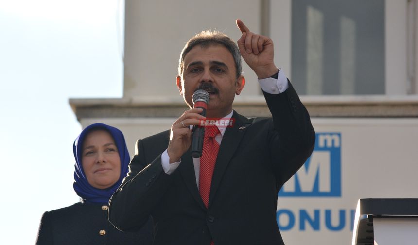 Külcü’den Miting Havasında Adaylık Açıklaması