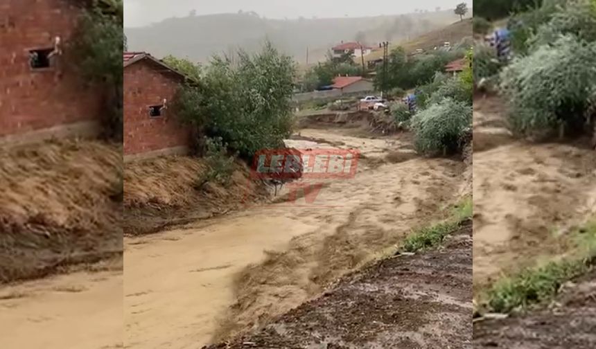 Narlı Köyünü Şiddetli Yağış Vurdu