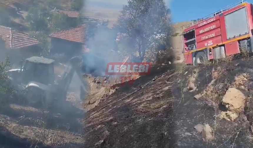 Torunlar Köyü’nde Samanlıkta Çıkan Yangın Korkuttu