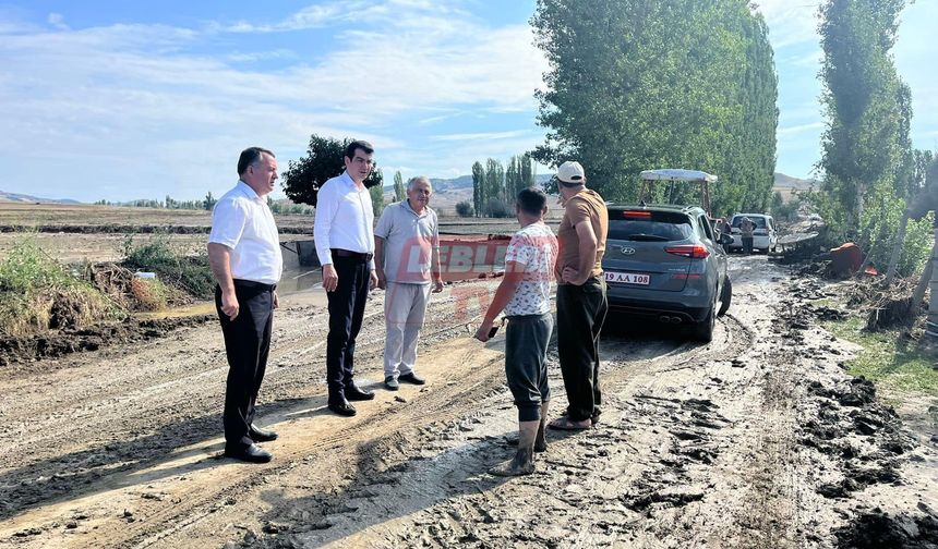 Kaymakam Köksal, Sel Felaketi Yaşayan Köylerde İncelemelerde Bulundu