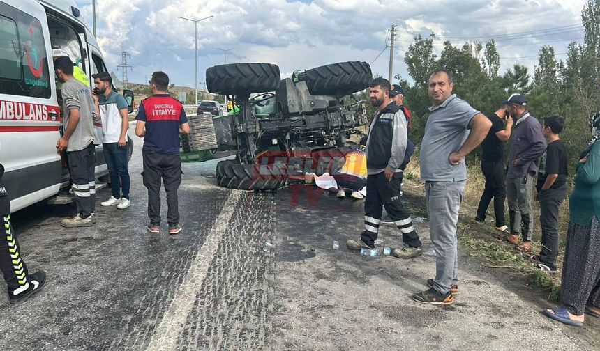 Kontrolden Çıkan Traktör Can Aldı